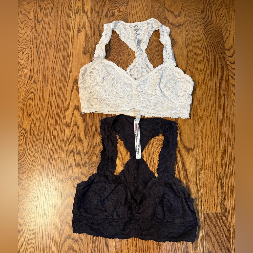 Lace Bralette - Black and White